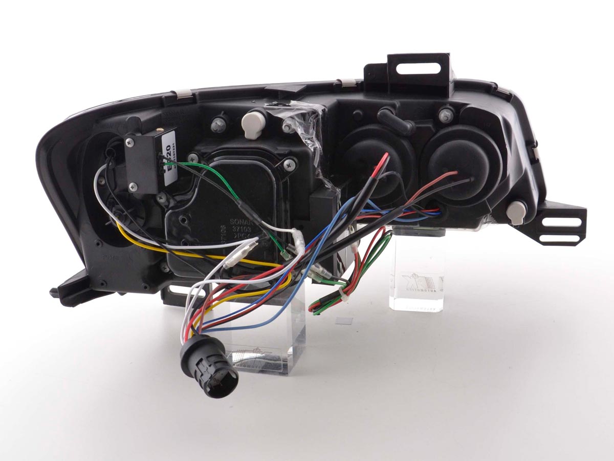 Scheinwerfer Set Daylight LED Tagfahrlicht Fiat Stilo 01-06 schwarz Scheinwerfer Set Daylight LED Tagfahrlicht Fiat Stilo 01-06 schwarz